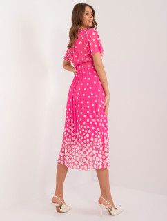 Sukienka DHJ SK  ciemny różowy model 20095054 - FPrice