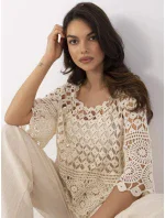 Bluzka MI BZ model 21129469 beżowy - FPrice Bluzka MI BZ model 21129469 beżowy - FPrice