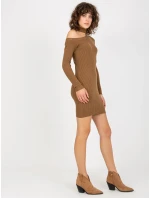 Dámske šaty NM SK NG 2315 svetlo hnedé Dámske šaty NM SK NG 2315 svetlo hnedé