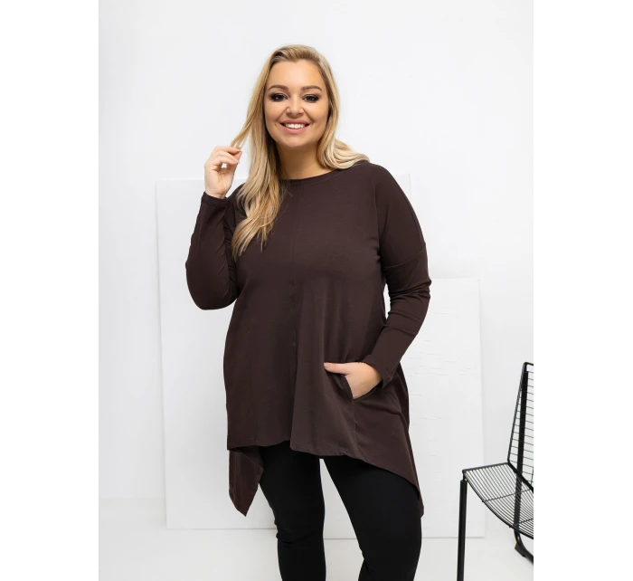 Bluzka RV BZ model 21820160 1.06 ciemny brązowy - FPrice
