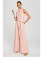 Kombinéza bez rukávů s pudrová model 18004289 - Moe Kombinéza bez rukávů s pudrová model 18004289 - Moe