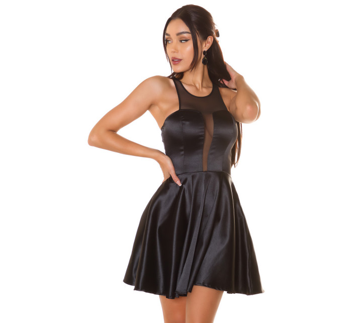 Sexy KouCla minidress with transparent decollete