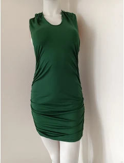 Dámske sexy šaty K20679 tmavo zelené - Koucla