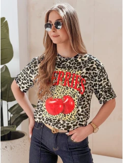 Dámske nadrozmerné bodkované tričko ZESTSTYLE sivé FashionStreet RY2842