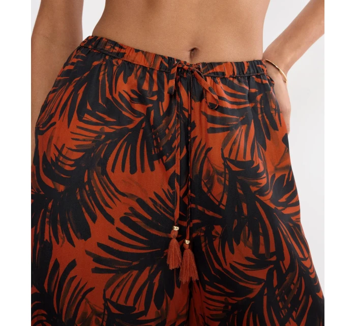 Summer Satin Trousers - BROWN - TRIUMPH BROWN - TRIUMPH Summer Satin Trousers - BROWN - TRIUMPH BROWN - TRIUMPH