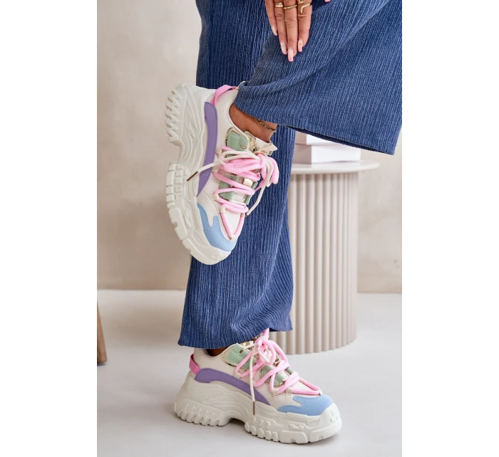 Dámské tenisky na masivní podrážce model 21667390 - Boto Dámské tenisky na masivní podrážce model 21667390 - Boto