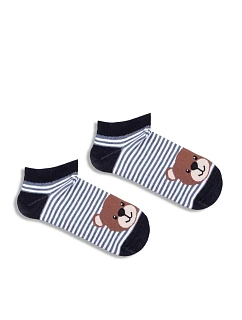 Dětské ponožky s pruhy a Černé model 22045007 - Milena