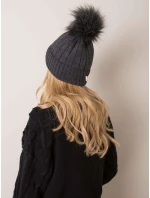 Dámská čepice model 14838382 tmavě šedá - FPrice