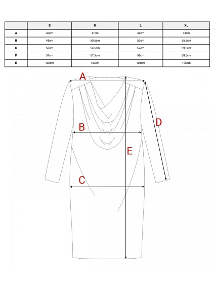 model 21470780 Šaty s výstřihem bordó - STYLOVE