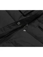 Dámska zimná páperová bunda čierna (CAN-865)