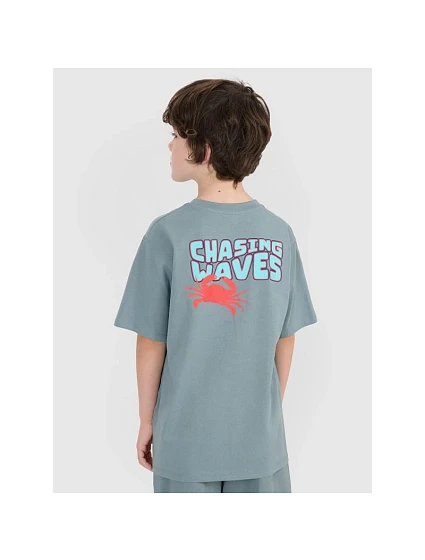 Chlapecké tričko oversize s potiskem model 21436124 - 4F