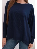 Dámský svetr s delším zadním dílem a model 21731272 - K-Fashion