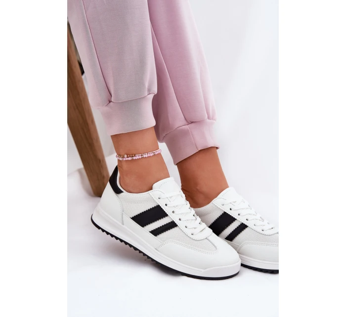 Dámské Tenisky Z Eko Semiše Bílé model 21691096 - Boto