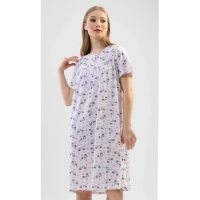 Dámska nočná košeľa s krátkym rukávom Monika