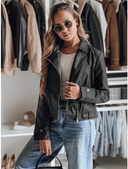 Dámska kožená bunda DARKGLORY black FashionStreet TY4963 Dámska kožená bunda DARKGLORY black FashionStreet TY4963