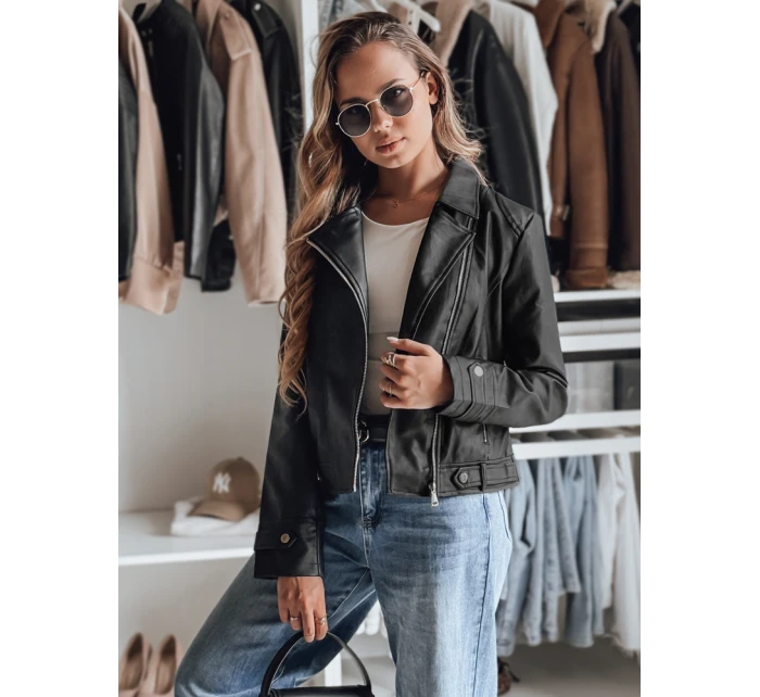 Dámska kožená bunda DARKGLORY black FashionStreet TY4963 Dámska kožená bunda DARKGLORY black FashionStreet TY4963