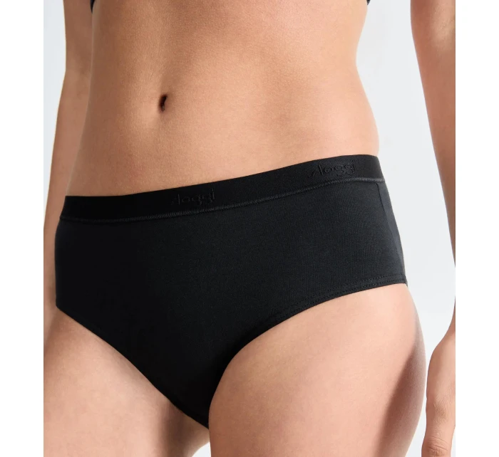 sloggi GO Casual Midi 3P - BLACK - SLOGGI BLACK - SLOGGI