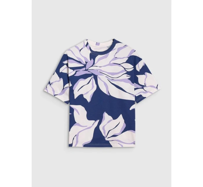 Dámske tričko oversize s potlačou 4F 4FRSS25TTSHF2692-91A Dámske tričko oversize s potlačou 4F 4FRSS25TTSHF2692-91A