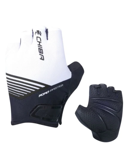 CHIBA ROAD MASTER Rukavice L biele