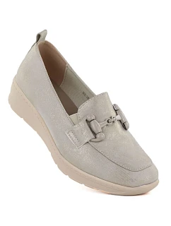 Dámske topánky na platforme, zlaté M.Daszynski MR1840