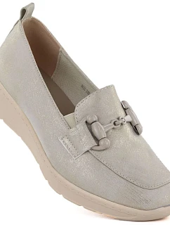 Dámske topánky na platforme, zlaté M.Daszynski MR1840