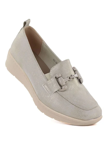 Dámske topánky na platforme, zlaté M.Daszynski MR1840