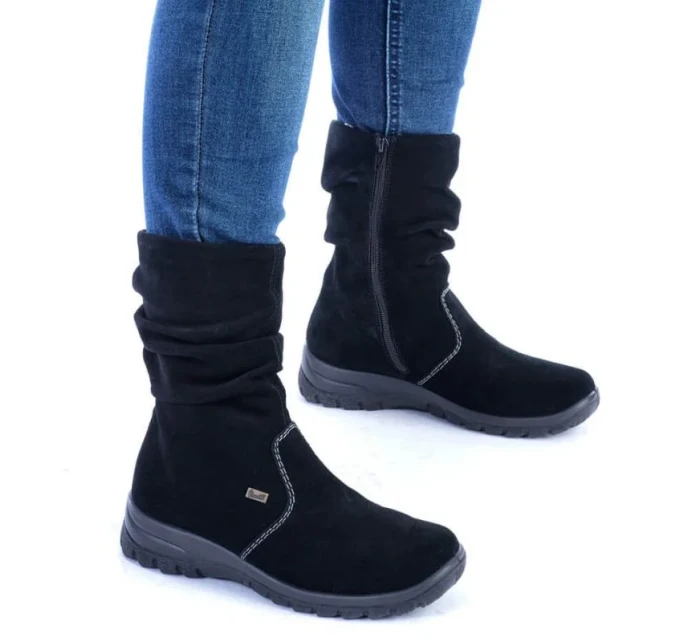 RIEKER W RKR130 zateplené kožené čižmy RIEKER W RKR130 zateplené kožené čižmy