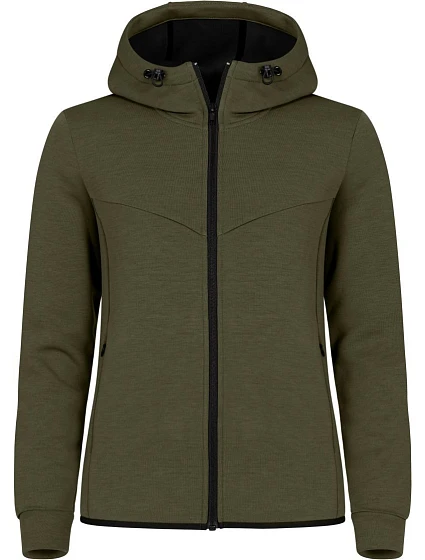 Clique Hayden Sweat Jacket Women Dámska mikina s kapucňou 67.1025 fog green Clique Hayden Sweat Jacket Women Dámska mikina s kapucňou 67.1025 fog green