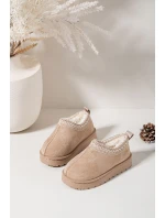 Dětské sněhule s výšivkou béžové model 21711240 - Boto