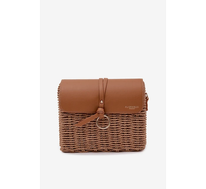 Malá Pletená Kabelka s Řetízkem Hnědá Renara