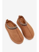 Detské/módne snežnice Jolisse s výšivkou na platforme - ťava Detské/módne snežnice Jolisse s výšivkou na platforme - ťava