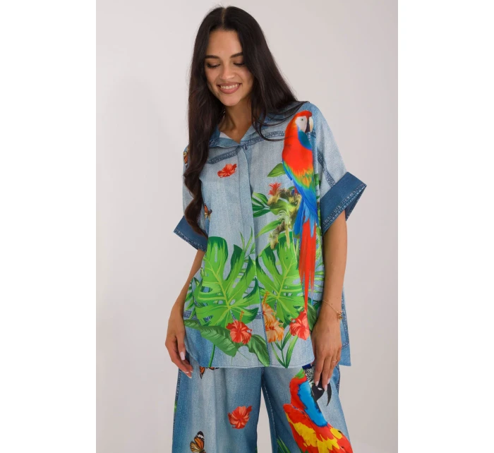 Košeľa s krátkym rukávom model 198371 Taliansko Moda