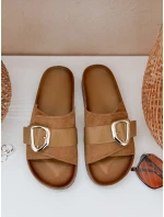 Dámské žabky beige Dstreet model 21990181 - FashionStreet