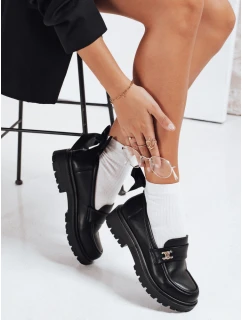 Dámske čierne mokasíny FashionStreet ZY1122