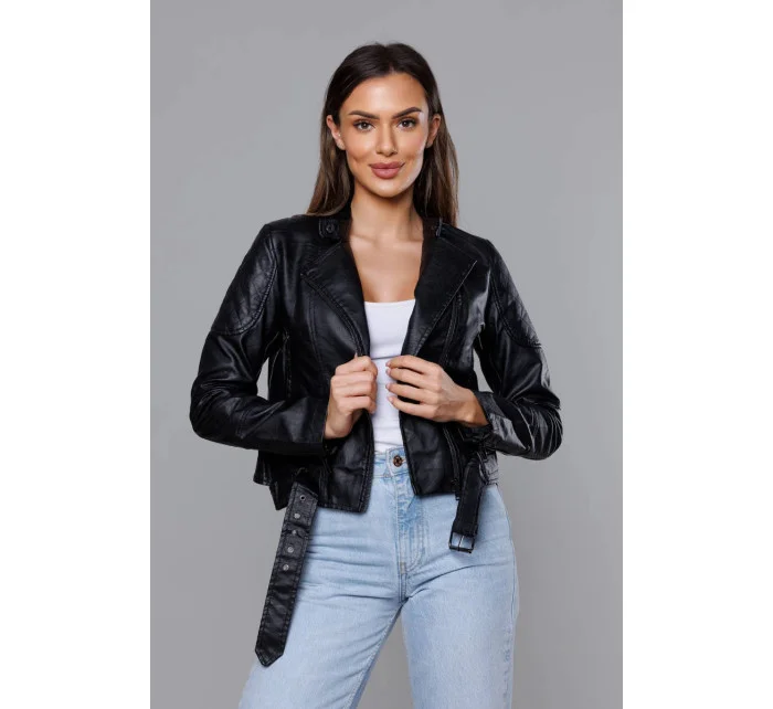 Ramones so stojanom, čierna ekokoža (AX-805)