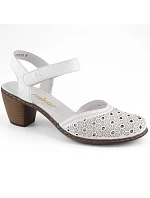 Kožené pohodlné sandály W model 22066508 white - Rieker