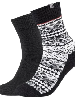 Skechers 2PPK Pánske príležitostné módne žakárové ponožky SK41049-9999 Black 39-42