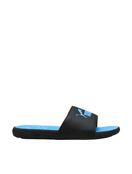 Šľapky Puma Cool Cat 2.0 čierne a modré 389110 43 Šľapky Puma Cool Cat 2.0 čierne a modré 389110 43