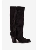 Dámské Boty S Na Podpatku Černé model 21704718 - Boto