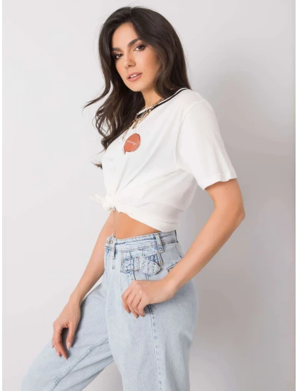 Tričko 217 TS model 15061058 ecru - FPrice Tričko 217 TS model 15061058 ecru - FPrice