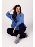 Pletený sveter BeWear BK105 Azure