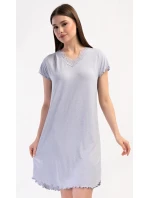 Dámska nočná košeľa s krátkym rukávom Snowflake
