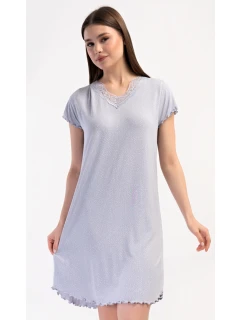 Dámska nočná košeľa s krátkym rukávom Snowflake