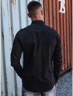 Pánská džínová košile černá Dstreet model 21978423 - FashionStreet