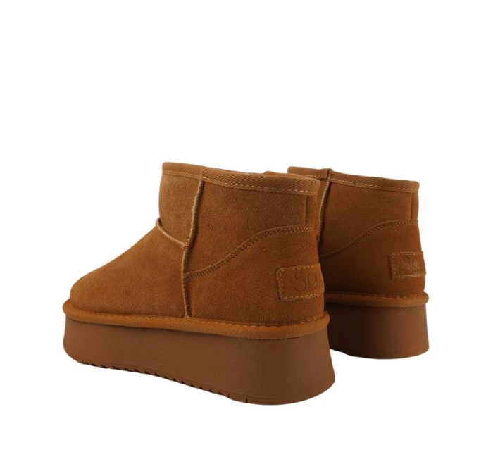 Dámské kožené boty Solo  Platform light brown 02 dámské model 21727086 - Solo Soprani