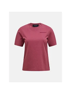 Dámske tričko PEAK PERFORMANCE W Original Small Logo Tee, červené