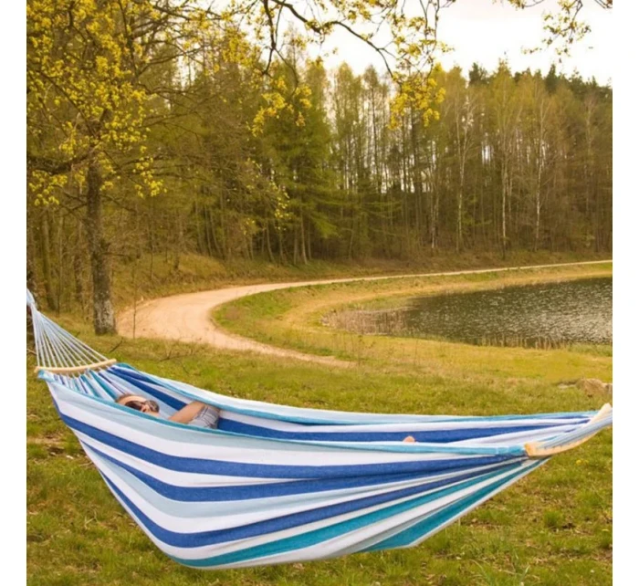 Zahradní síť pro 2 osoby Luxe XXL cm modrá model 21803927