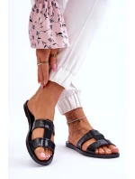 Modne Wegańskie Klapki ZAXY JJ285263 Czarne