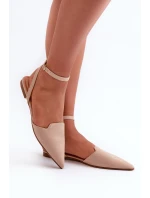 Wiązane Baleriny Eko Zamszowe Z Noskami W Szpic Beżowe Ellesara Wiązane Baleriny Eko Zamszowe Z Noskami W Szpic Beżowe Ellesara