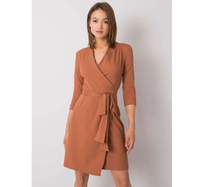 Šaty LK SK 507665.17P svetlo hnedá